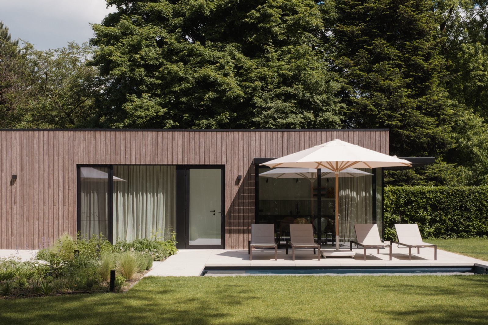 Poolhouse volledig in hout