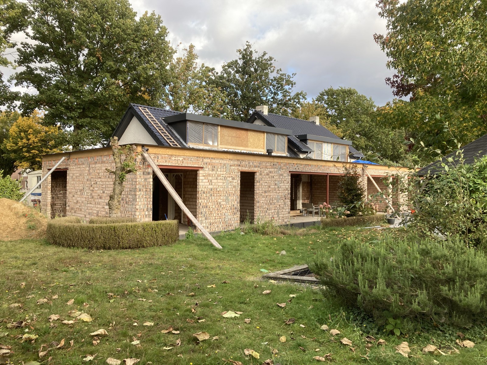 Gevels en dak gereed